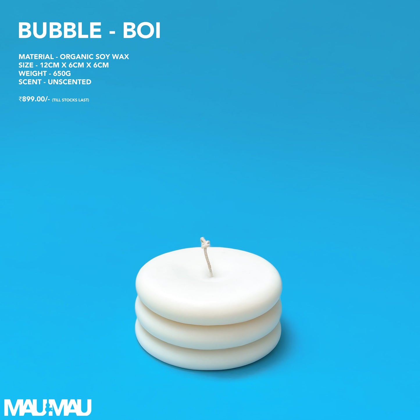 Bubble L Candle